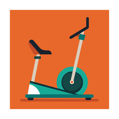 Teal exercise bike