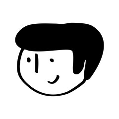 hand drawn of face boy character