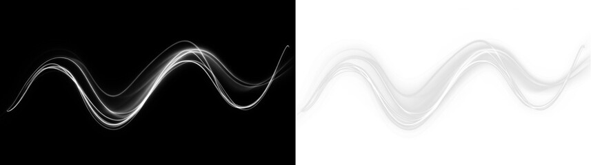 Vortex, streak, energy, swirl, white — glowing curved PNG trail like storm wind. PNG Overlay with...