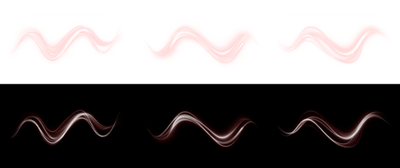 Red, abstract, background, design, graphic PNG with dynamic motion lines. Red color PNG with smooth line art on transparent background. Perfect Overlay for modern vector illustration.
