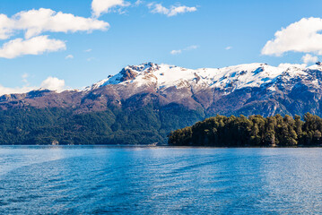 Sailing the Nahuel Huapi from Bahia Mansa to the Arrayanes Forest, Villa la Angostura, Neuquen,...