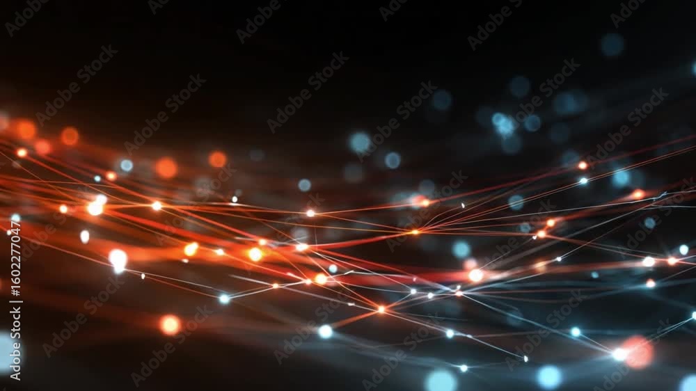 Poster data transmission: a mesmerizing visual depiction of information and connection through intricate ne