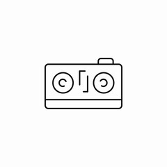 film reel camera icon sign vector
