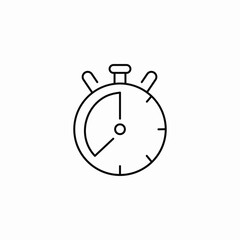 stopwatch timer icon icon sign vector