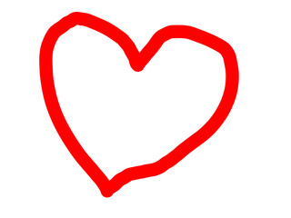 Hand drawn heart shape