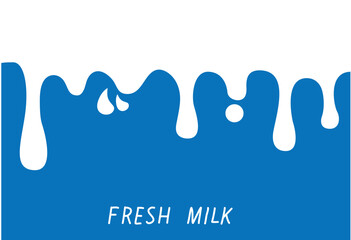 Fresh milk graphic with splash design