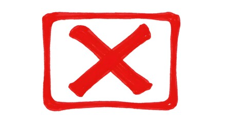 Obraz premium Hand-Drawn Red 