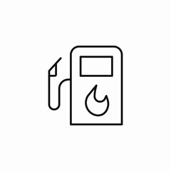 gas station fuel icon sign vector