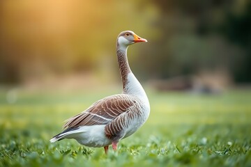 Graceful Goose in the Green