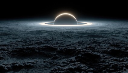 Planetary ring system in dark space