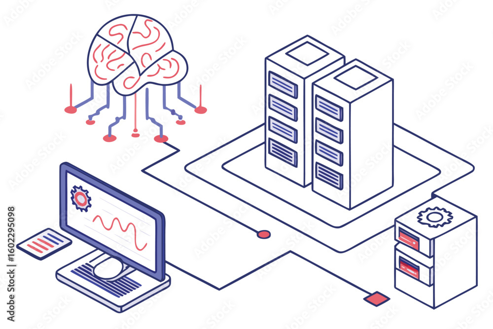 Poster exploration of artificial intelligence systems with brain-inspired architecture and data storage tec