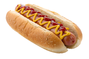 Hot dog isolated on transparent background
