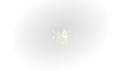 Golden light, flash, glistering dust, and festive sparkles form a magical PNG Overlay. Perfect for holiday designs, this transparent element adds luxury and glow to any layout.