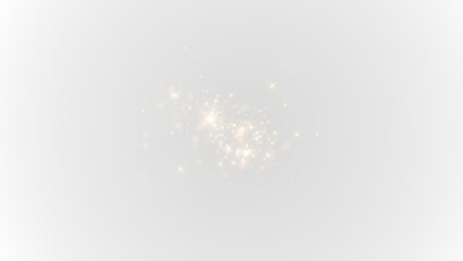 Golden light, flash, glistering dust, and festive sparkles form a magical PNG Overlay. Perfect for holiday designs, this transparent element adds luxury and glow to any layout.