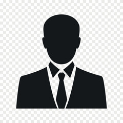 business man avatar flat icon