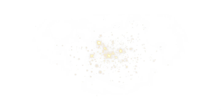 Overlay, nature, fire, light, bokeh golden PNG sparkle. Gold particles craft a PNG burst on transparent background—an Overlay effect for vibrant celebration designs and festive.
