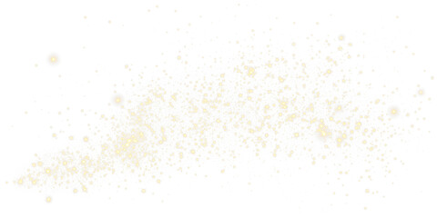 Overlay with magical glittering particle, spark, sparkle, and glow. Transparent festive effect with shiny flare, flash, and glistering dust for luxury celebration or fantasy design.