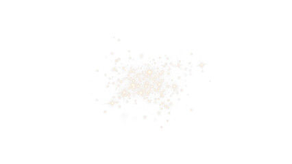 Yellow gold sparkles with bokeh dust. Transparent PNG overlay for party flyers, holiday posters, social media, and greeting cards. High-performing festive visual.