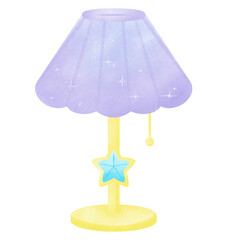 cartoon doodle lamp