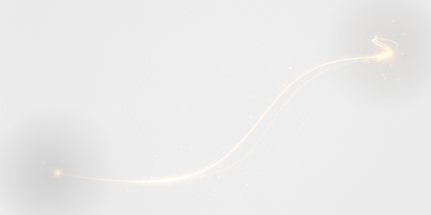 Glitter, light, twirl, wave, magic in a golden glowing swirl. PNG with transparent background, perfect for Overlay, sparkle effects, fantasy light trails, and luxurious abstract elements. PNG included