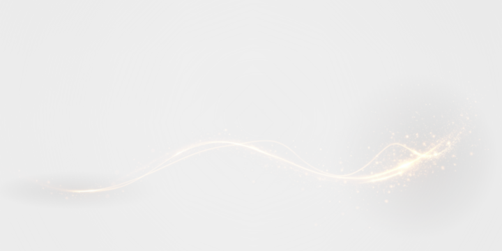Glitter, light, twirl, wave, magic in a golden glowing swirl. PNG with transparent background, perfect for Overlay, sparkle effects, fantasy light trails, and luxurious abstract elements. PNG included
