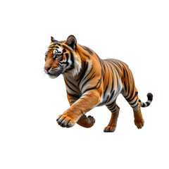 Obraz premium Majestic Tiger Striding Through Wild Nature Environment with Grace
