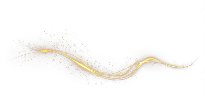 Beam, curve, dynamic, effect, flare create a bright trail PNG. Transparent PNG Overlay with glowing twist, magic sparkle and yellow shine—perfect for motion, speed, or modern energy designs.