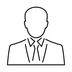 business man avatar flat icon
