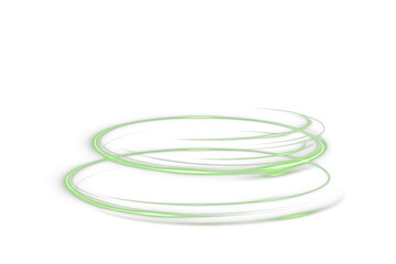 Green, wave, light, line, twirl shape this glowing PNG. Dynamic twirl energy PNG Overlay with...