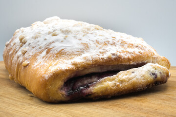 Jagodzianka sweet snack with blueberry filling.
