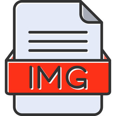 IMG File Format Vector Icon Design