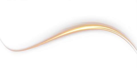 Glitter, light, line, twirl, golden. Shiny PNG swirl with radiant light. Golden curve PNG Overlay for transparent abstract visuals, glow art, or energetic motion effects.