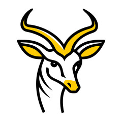 A stylized, geometric illustration of a yellow bird or dove, with simple angular wings and beak, against a plain white background.
