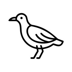 A stylized, geometric illustration of a yellow bird or dove, with simple angular wings and beak, against a plain white background.
