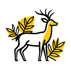 A stylized, geometric illustration of a yellow bird or dove, with simple angular wings and beak, against a plain white background.
