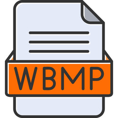 WBMP File Format Vector Icon Design