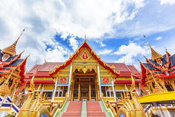 Wat Nang Sao temple at Samut Sakhon Province ,Thailand
