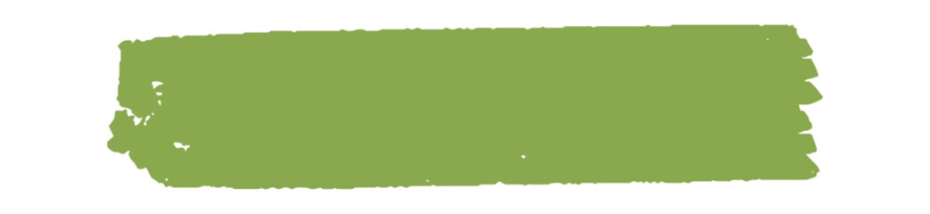 rough green horizontal brush stroke with a natural texture. Ideal for eco-friendly branding, organic labels, and sustainability-themed designs.
