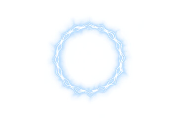 Magic, lightning, blue, glow, energy create a dazzling blue PNG. This transparent PNG Overlay adds frost-like electric shine for winter, sci-fi, or festive graphic compositions.
