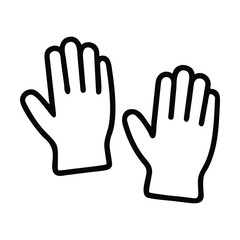 Obraz premium black gloves isolated on white