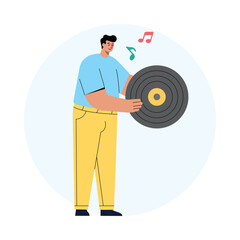 Crashing Cymbals in Rhythm Vector  illustration. EPS 10 file