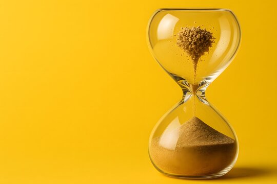 Frozen Hourglass Aesthetic for Stalled Digital Processes and Indicators