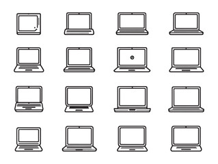 Laptop Minimalist Line Art Icon