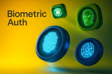 Futuristic Biometric Scanner for Advanced Identity Authentication and Access Control