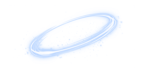Blue, ring, light, portal, and shape form a glowing PNG portal effect. This transparent PNG Overlay features blue, ring, light, portal, and shape with a futuristic neon energy loop.
