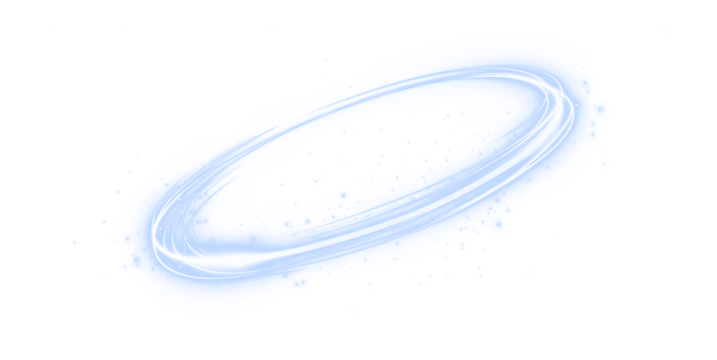 Blue, ring, light, portal, and shape form a glowing PNG portal effect. This transparent PNG Overlay features blue, ring, light, portal, and shape with a futuristic neon energy loop.