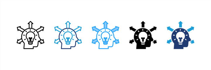 Proactive icon set multiple style collection