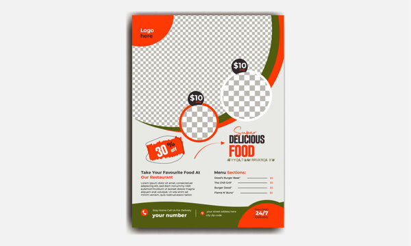 food flyer design