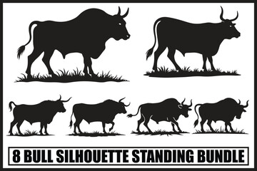 Standing Bull Silhouette Pack