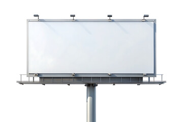 Obraz premium blank billboard format mockup empty display isolated on white background PNG, AI GENERATED